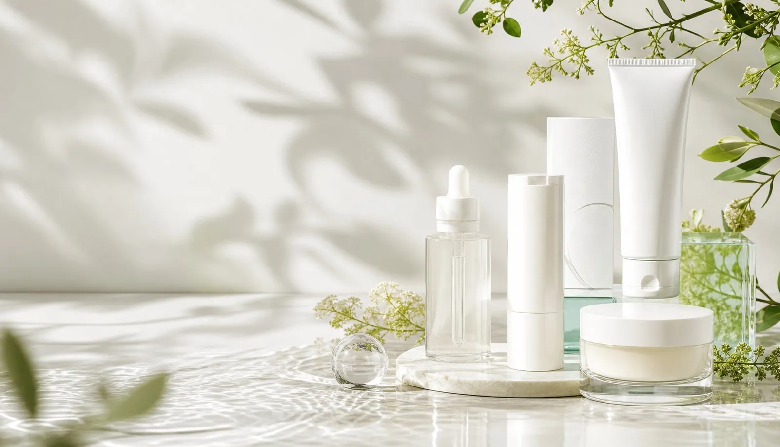 Example Brand minimal skincare product set