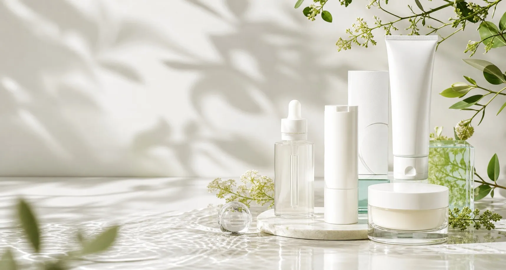 Example Brand minimal skincare product set